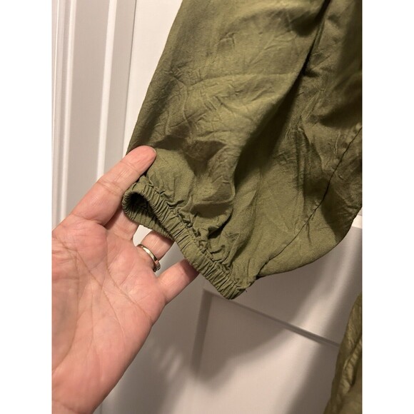 Caralyn Mirand “The Drop” Raglan sleeve Boho Ruffle Pockets V-Neck Size Large - Picture 3 of 5